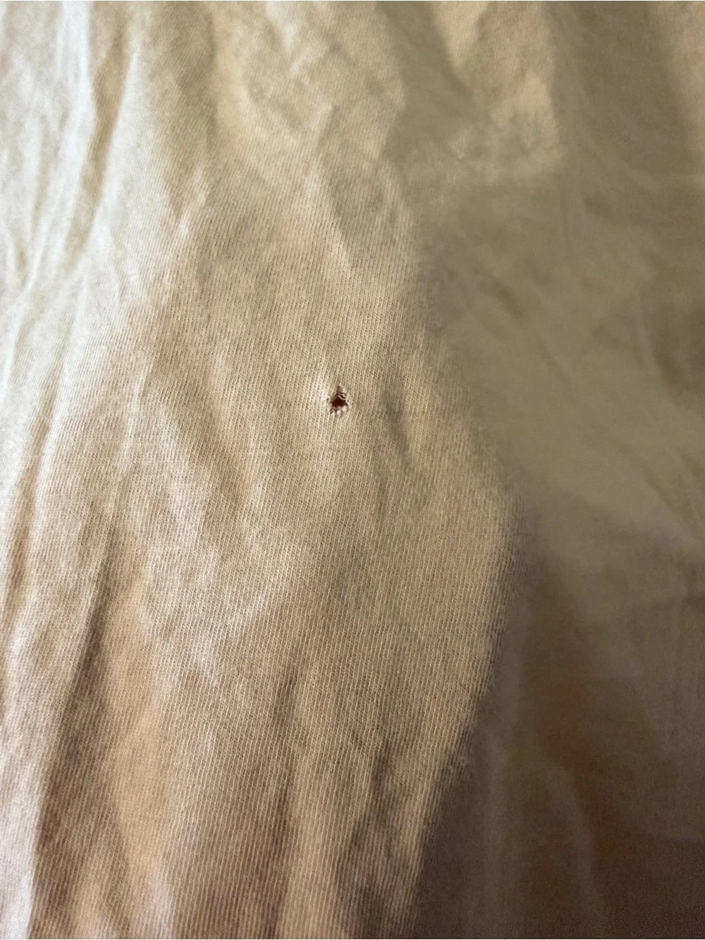 John Elliott Classic Crew Cotton T-Shirt in Ecru Made in USA Size 2